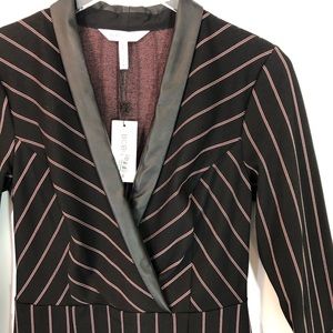 BCBGENERATION MIXED MEDIA BLAZER MINI DRESS MEDIUM NWT